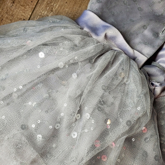 Nanette Lepore Girls Silver Gray Sequin Formal Holiday Dress Size 24m EUC - Picture 12 of 16